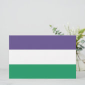 Suffragette Flag Briefpapier (Stehend Vorderseite)
