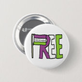 Suffragette Flag Button (Vorne & Hinten)