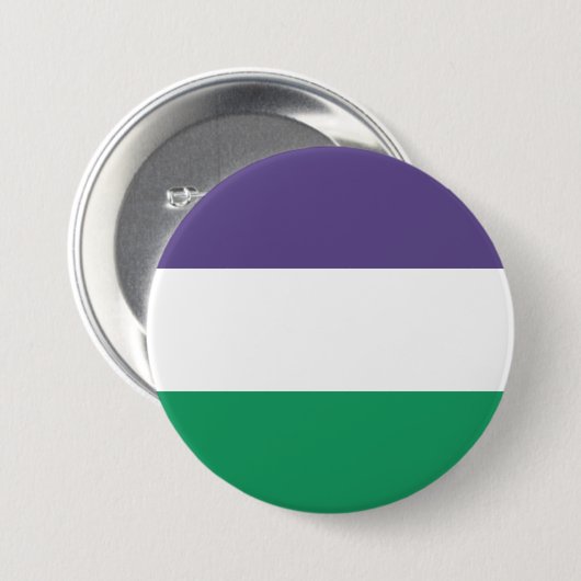 Suffragette Flag Button (Vorne & Hinten)