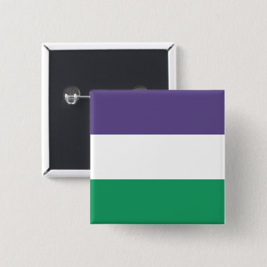 Suffragette Flag Button (Vorne & Hinten)