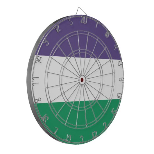 Suffragette Flag Dartscheibe (Vorderseite Links)
