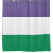 Suffragette Flag Duschvorhang (Vorderseite)
