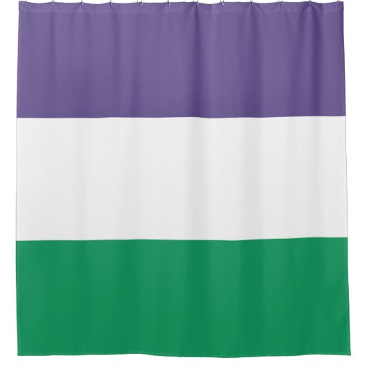 Suffragette Flag Duschvorhang (Vorderseite)
