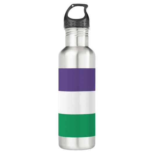 Suffragette Flag Edelstahlflasche (Vorderseite)