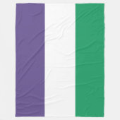 Suffragette Flag Fleecedecke (Vorderseite)