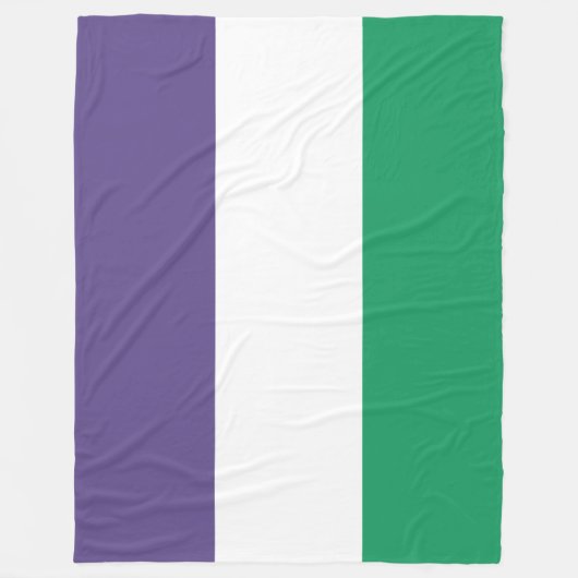 Suffragette Flag Fleecedecke (Vorderseite)