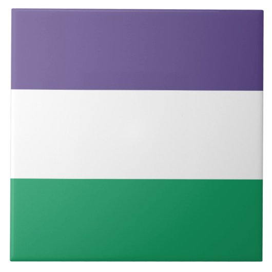 Suffragette Flag Fliese (Vorderseite)