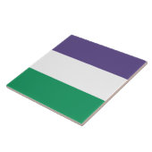Suffragette Flag Fliese (Seite)