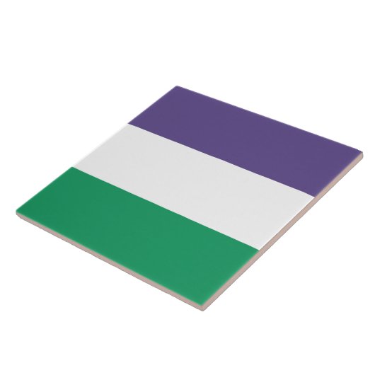 Suffragette Flag Fliese (Seite)