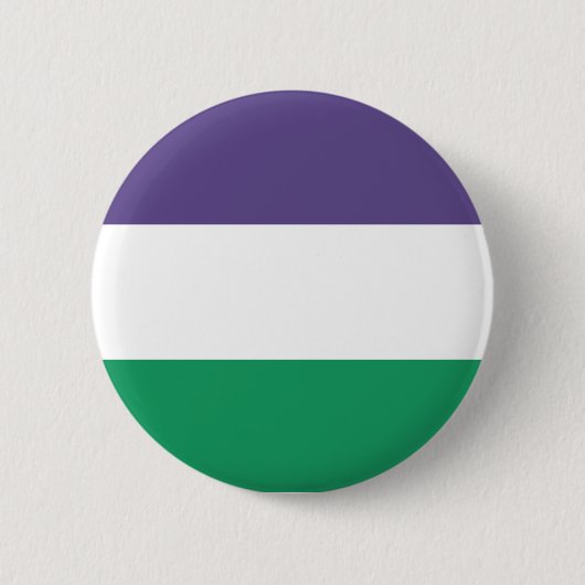 Suffragette Flag - Frauenleiden Button (Vorderseite)