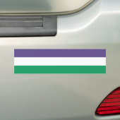 Suffragette Flag Frauensuffrage Pro-Choice Autoaufkleber (Auf Auto)
