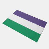Suffragette Flag Fußmatte (Schrägansicht)