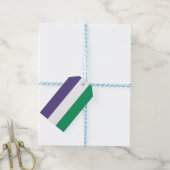 Suffragette Flag Geschenkanhänger (Mit Garn)