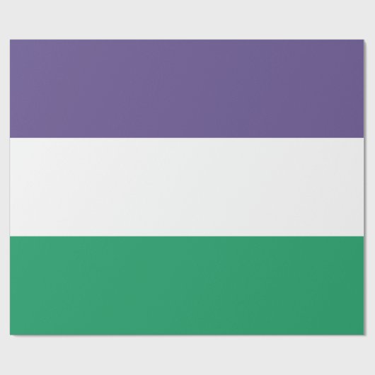Suffragette Flag Geschenkpapier (Flach)