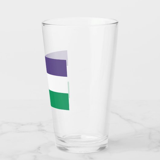 Suffragette Flag Glas (Links)