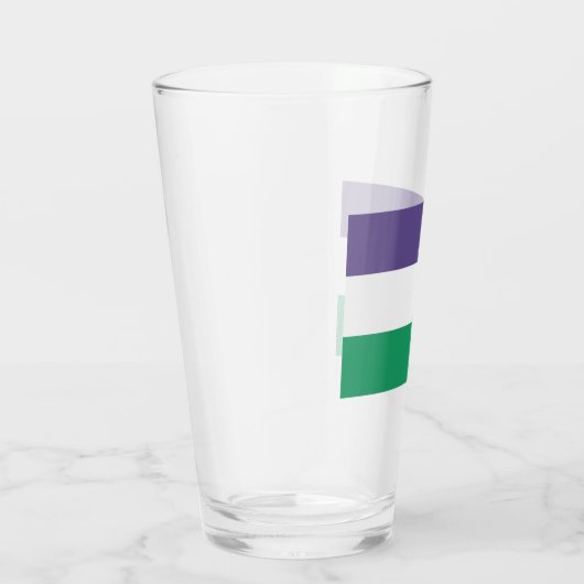 Suffragette Flag Glas (Rechts)