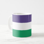 Suffragette Flag Kaffeetasse (Vorderseite Links)