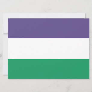 Suffragette Flag Karte