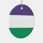 Suffragette Flag Keramik Ornament (Rechts)