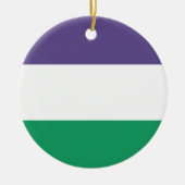 Suffragette Flag Keramik Ornament (Vorne)
