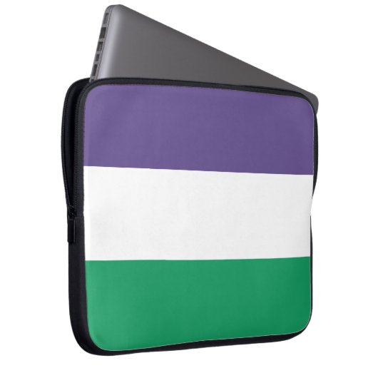 Suffragette Flag Laptopschutzhülle (Vorne Rechts)