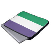 Suffragette Flag Laptopschutzhülle (Vorne Knopf)