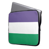 Suffragette Flag Laptopschutzhülle (Vorderseite Links)