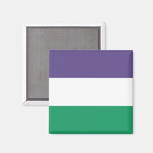Suffragette Flag Magnet (Vorderseite/Rückseite)