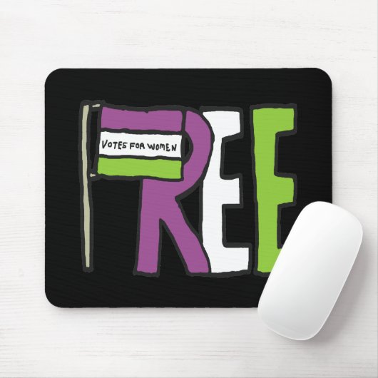 Suffragette Flag Mousepad (Mit Mouse)
