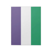Suffragette Flag Notizblock (Rotiert)
