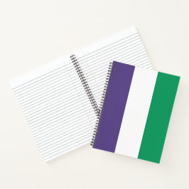 Suffragette Flag Notizblock