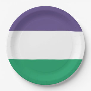 Suffragette Flag Pappteller