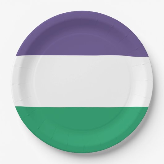 Suffragette Flag Pappteller (Vorderseite)