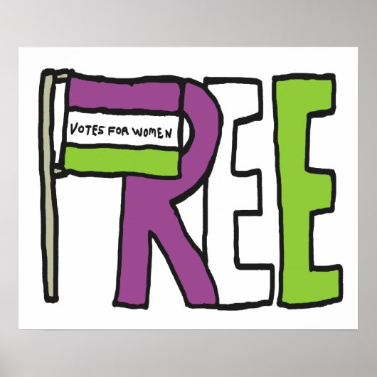 Suffragette Flag Poster (Vorne)