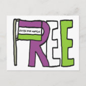 Suffragette Flag Postkarte (Vorderseite)