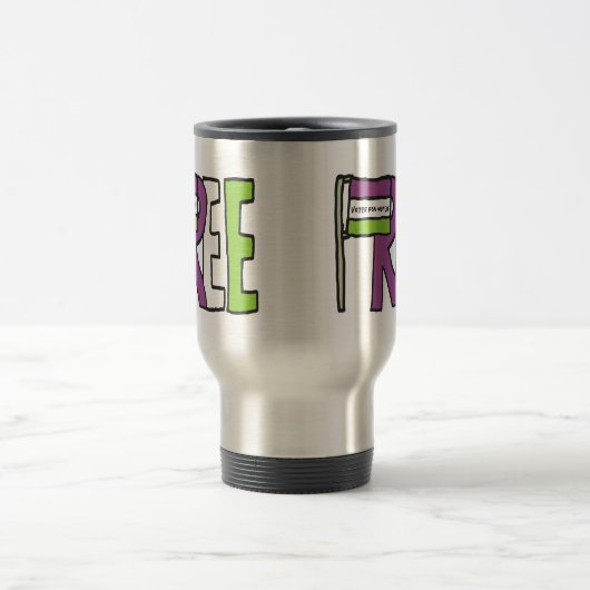 Suffragette Flag Reisebecher (Mittel)