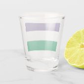 Suffragette Flag Schnapsglas (Rückseite)