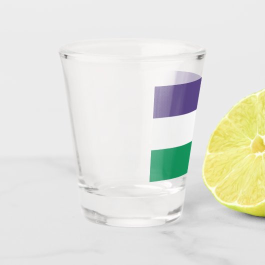Suffragette Flag Schnapsglas (Links)