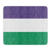 Suffragette Flag Schneidebrett (Vorderseite)