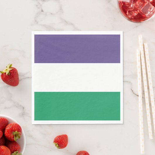 Suffragette Flag Serviette (Beispiel)