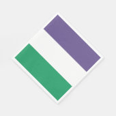 Suffragette Flag Serviette (Ecke)