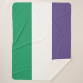 Suffragette Flag Sherpadecke (Vorderseite)