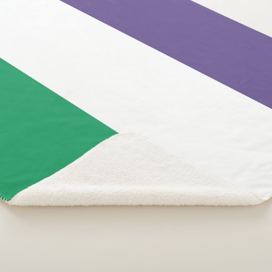 Suffragette Flag Sherpadecke (3/4)