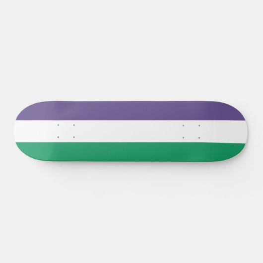 Suffragette Flag Skateboard (Horizontal)