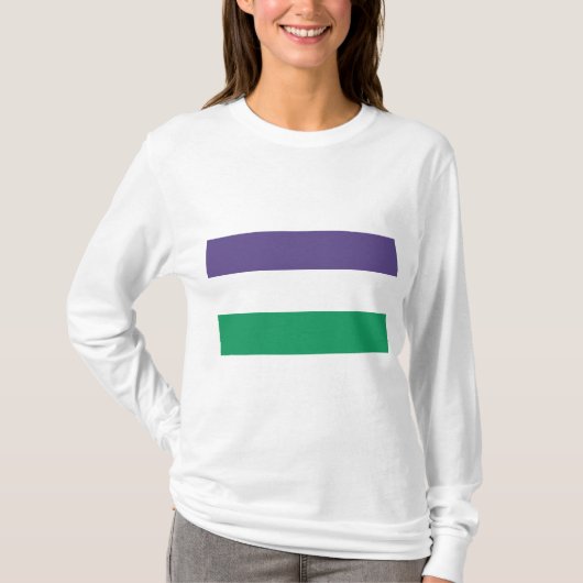 Suffragette Flag T-Shirt (Vorderseite)