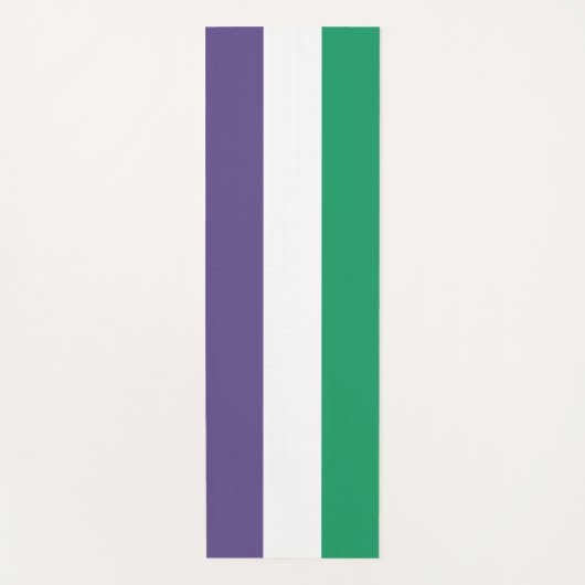 Suffragette Flag Yogamatte (Vorderseite)
