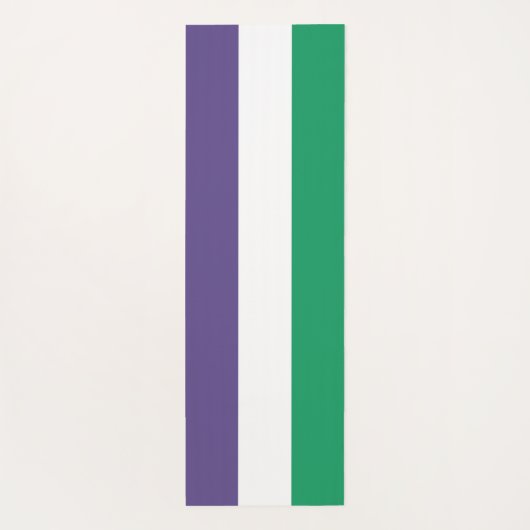 Suffragette Flag Yogamatte (Rückseite)