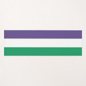 Suffragette Flag Yogamatte (Vorderseite (Horizontal))
