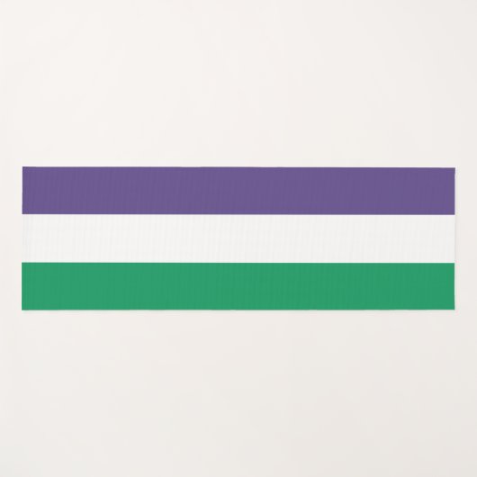Suffragette Flag Yogamatte (Vorderseite (Horizontal))