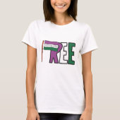 Suffragette-Flagge T-Shirt (Vorderseite)
